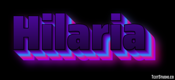Hilaria Efecto de texto