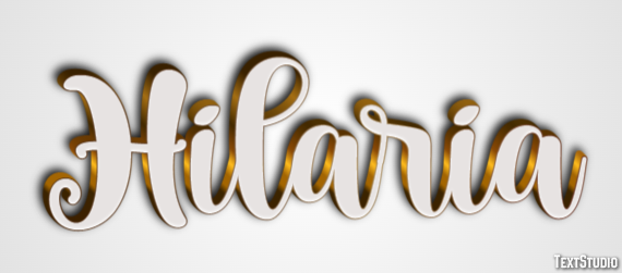 Hilaria Efecto de texto