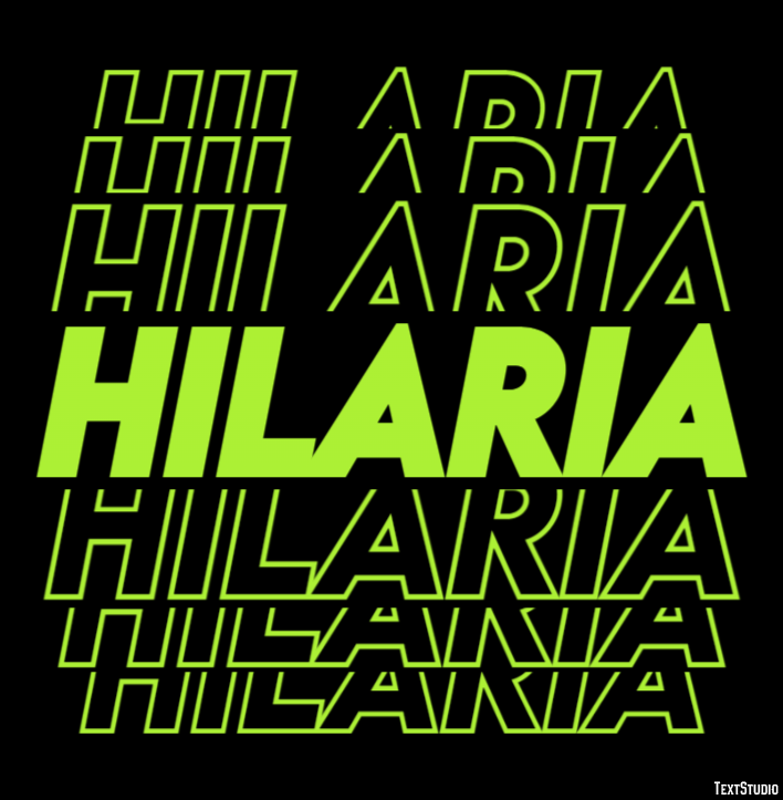 Hilaria Efecto de texto