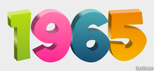 1965 Text Effect