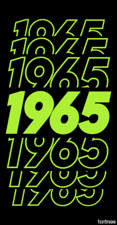 1965 Text Effect