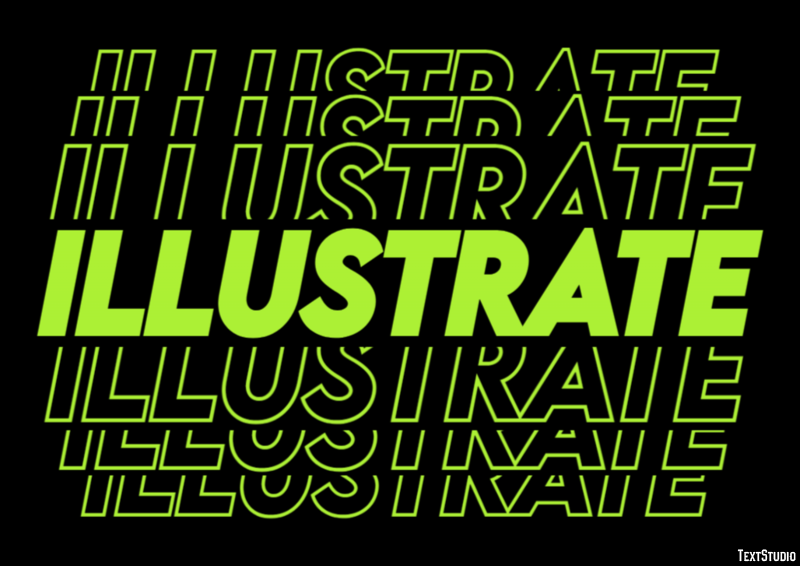 Illustrate Text effect