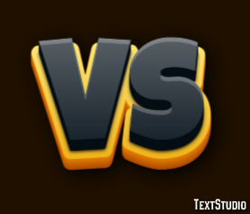 Vs Efecto de Texto