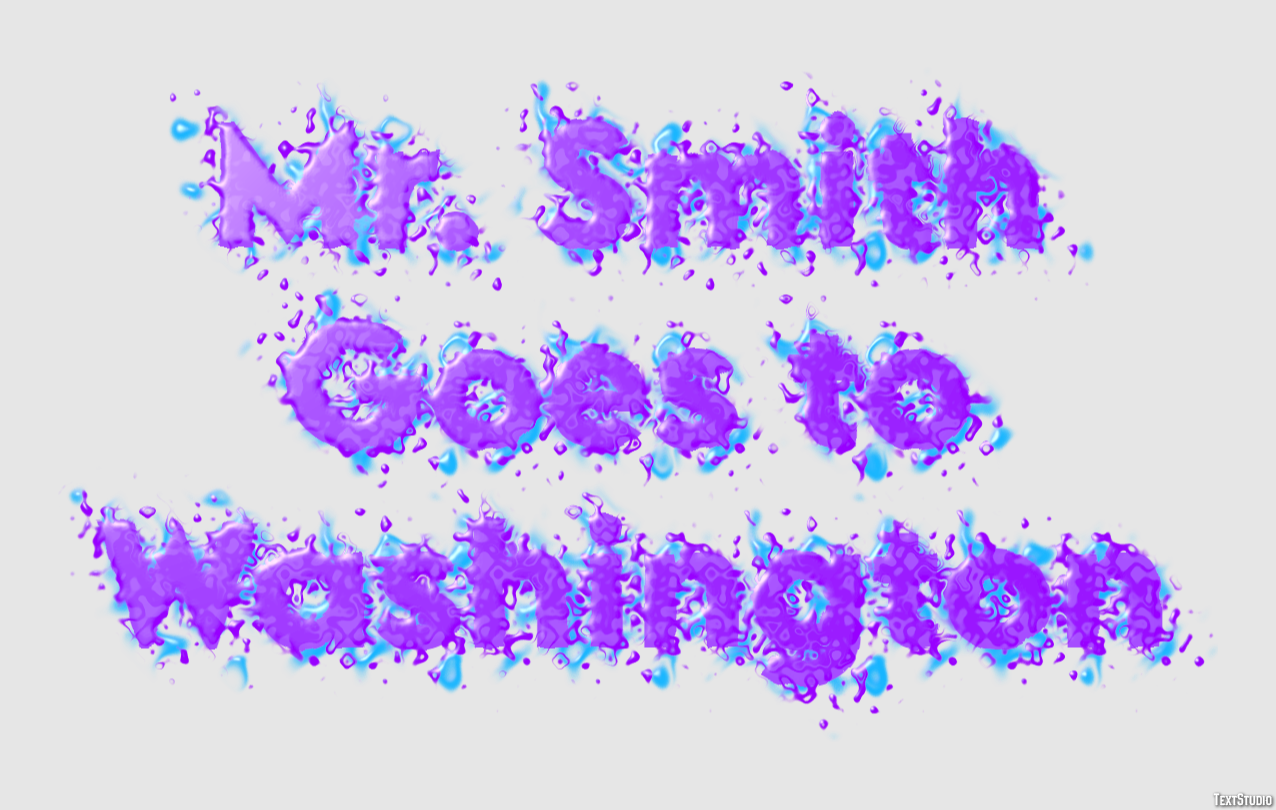 Mr. Smith Goes to Washington Text Effect