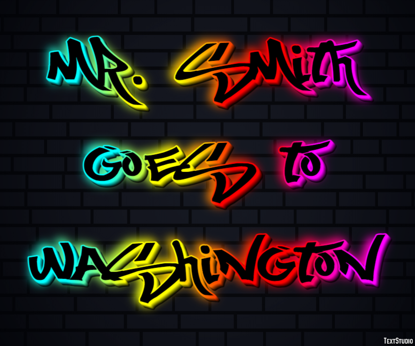 Mr. Smith Goes to Washington Efeito de texto