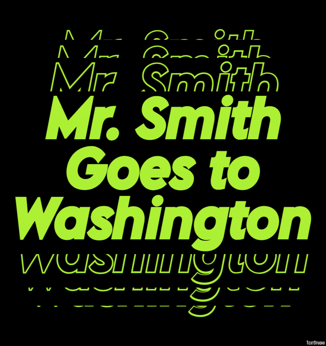Mr. Smith Goes to Washington Efeito de texto