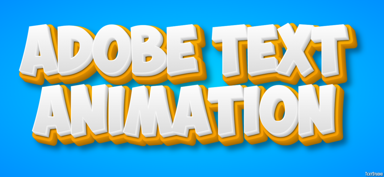 Adobe Text Animation Efekt tekstowy