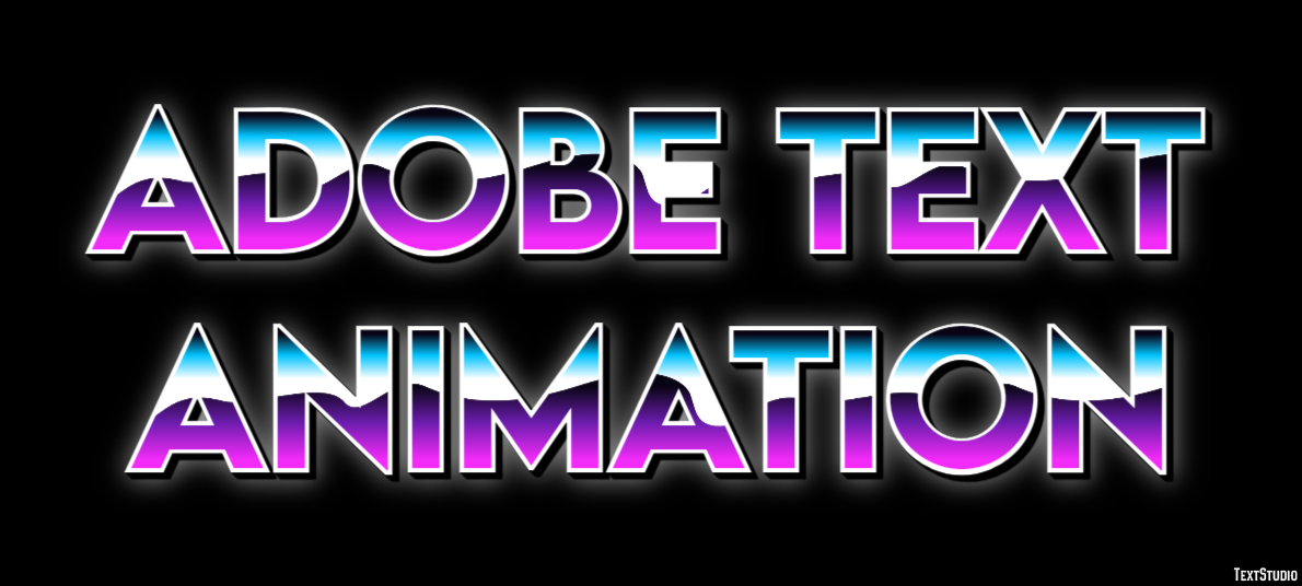 Adobe Text Animation Texteffekt