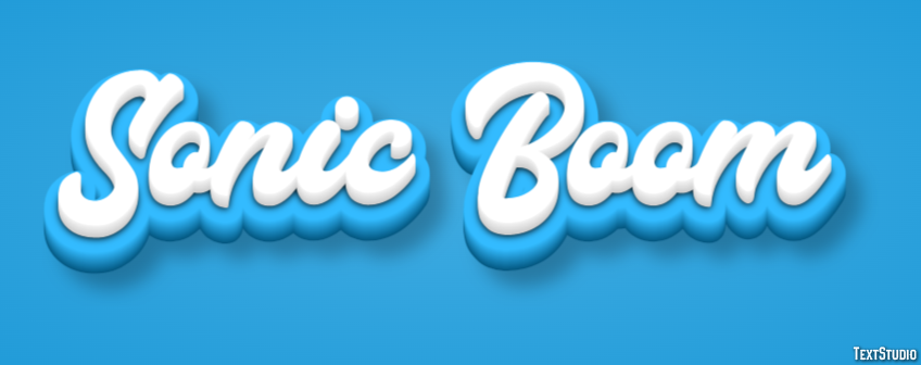 Sonic Boom Texteffekt
