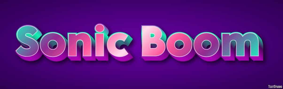 Sonic Boom Text Effect
