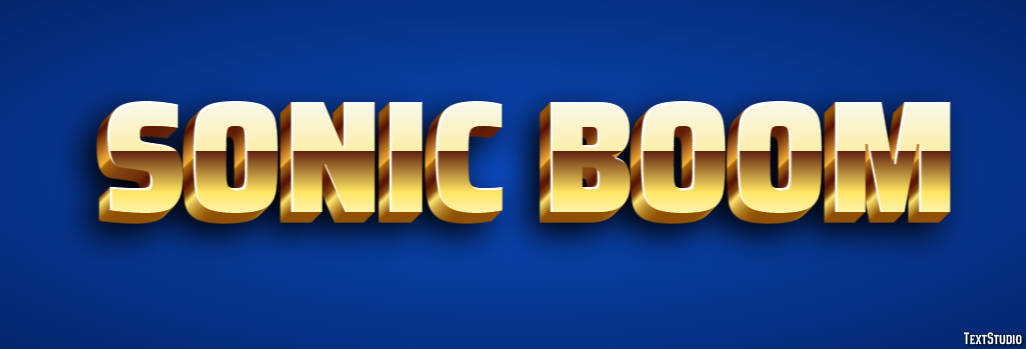Sonic Boom Text Effect