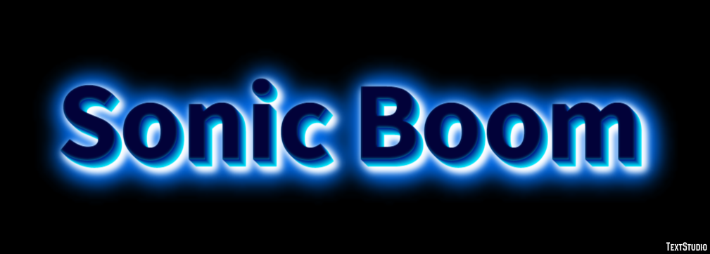 Sonic Boom Text Effect