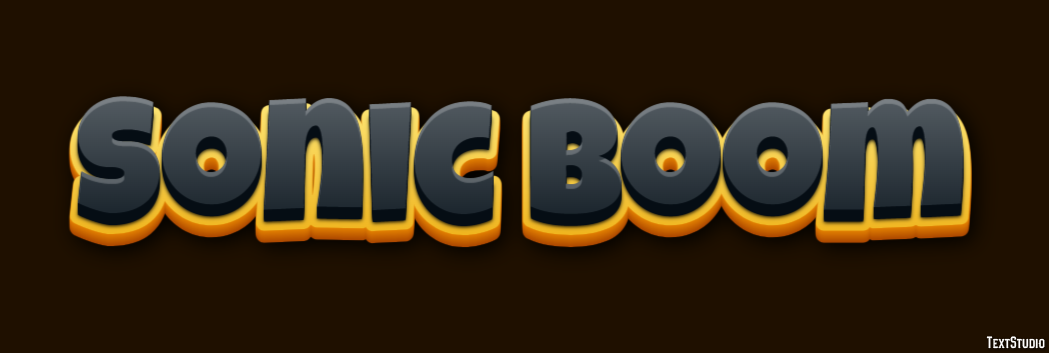 Sonic Boom Text Effect