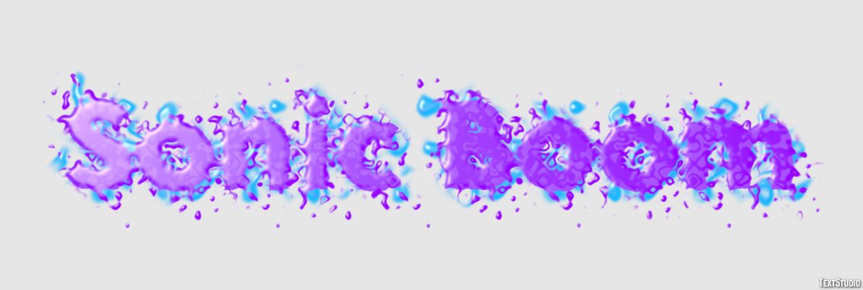 Sonic Boom Text Effect