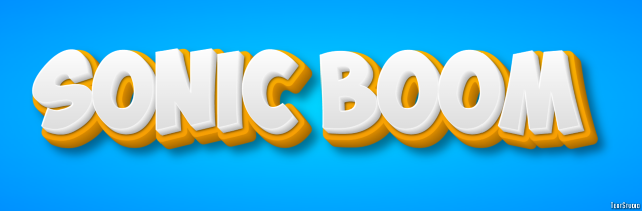 Sonic Boom Texteffekt