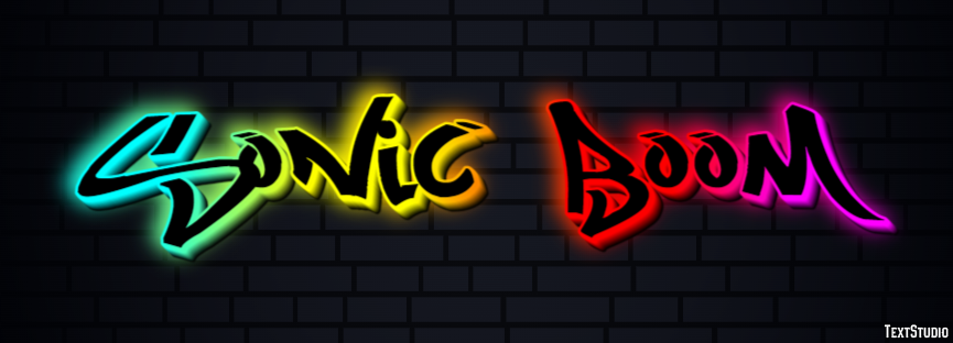 Sonic Boom Text Effect