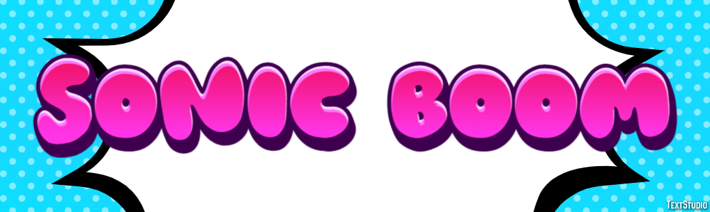 Sonic Boom Texteffekt