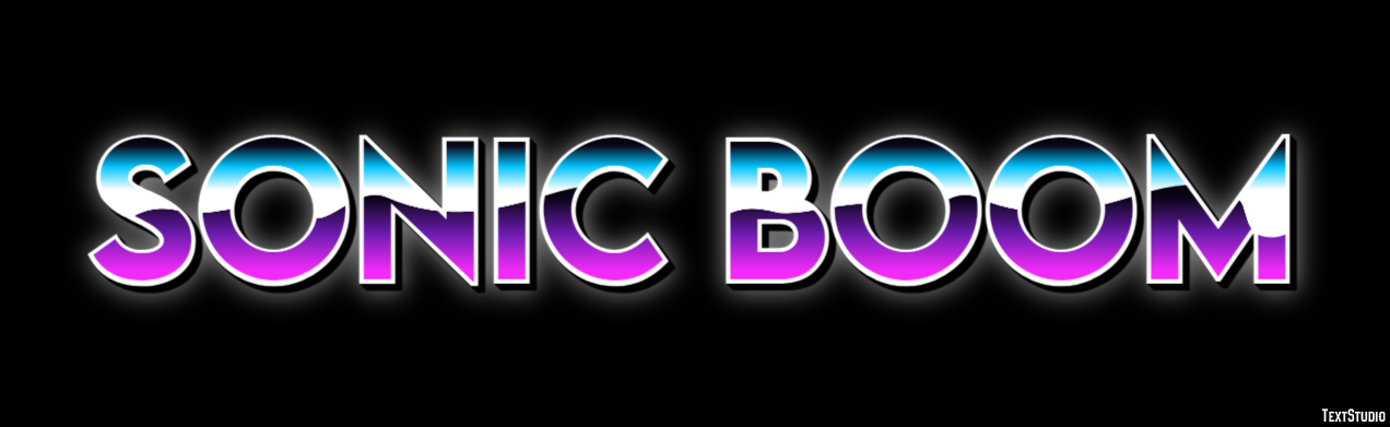Sonic Boom Text Effect