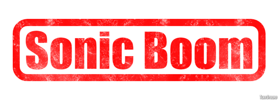 Sonic Boom Texteffekt
