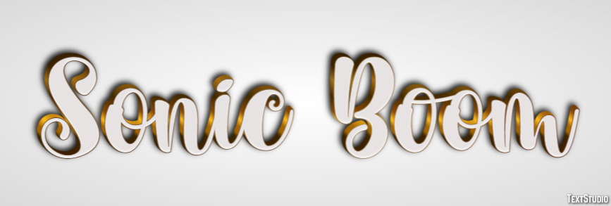 Sonic Boom Text Effect