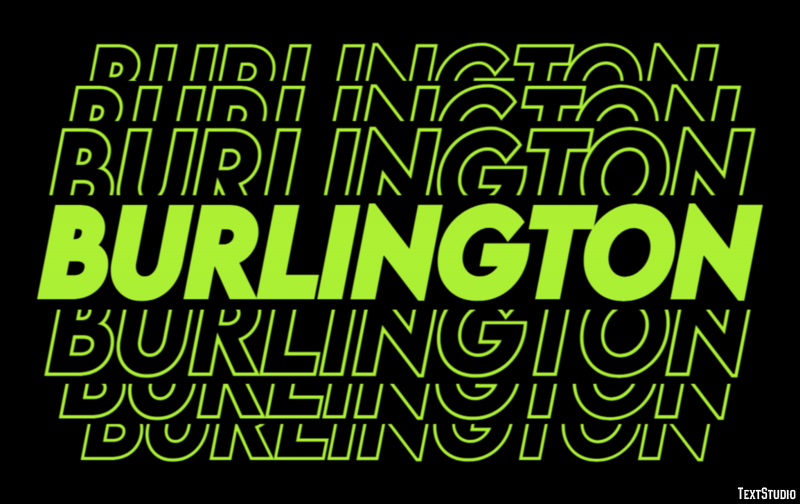 Burlington Efecto de Texto