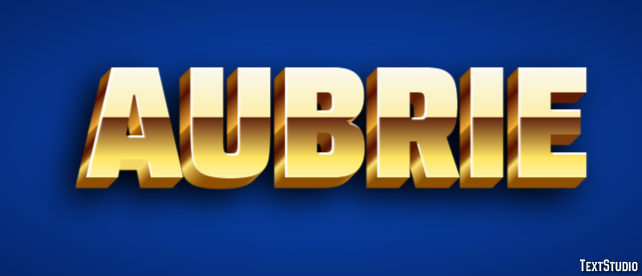 Aubrie Text effect