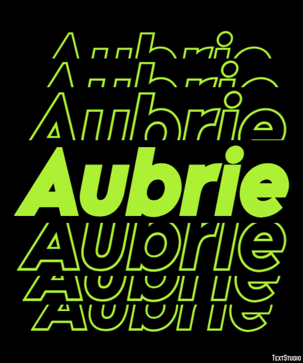 Aubrie Text Effect