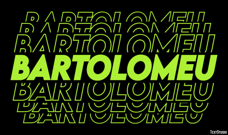 Bartolomeu Efecto de texto