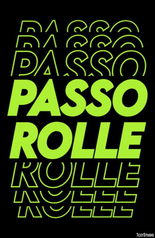 Passo Rolle Efekt tekstowy