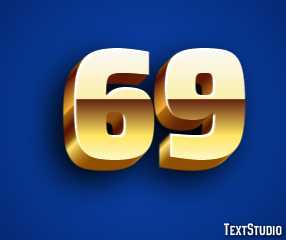 69 Эффект текста