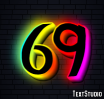 69 Texteffekt