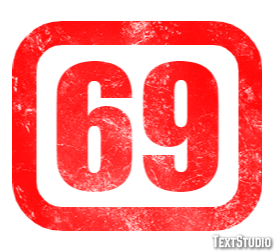 69 Efecto de Texto