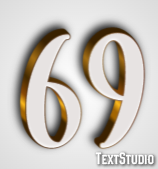 69 Efeito de texto