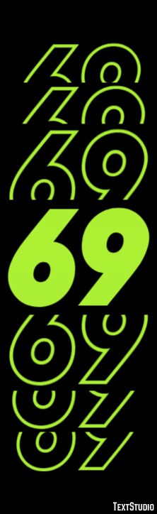 69 Efecto de Texto