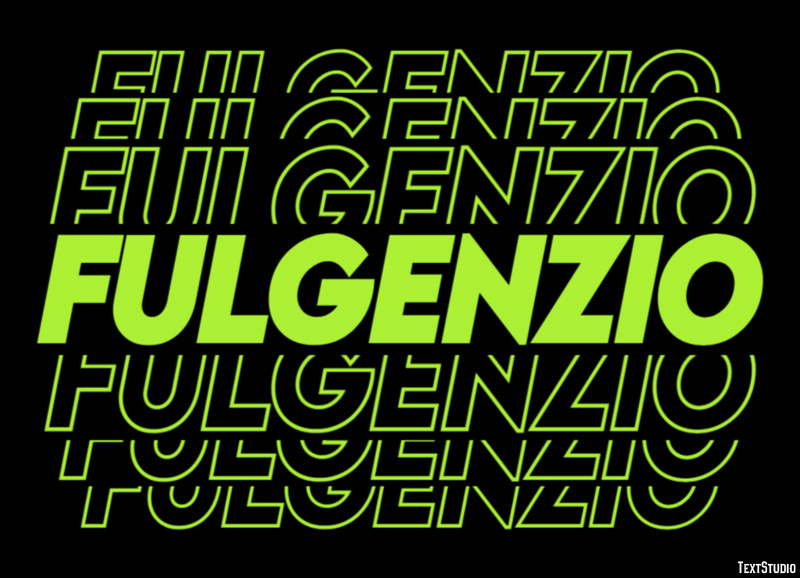 Fulgenzio Effetto testo