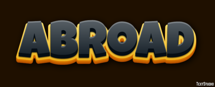 Abroad Text Effect