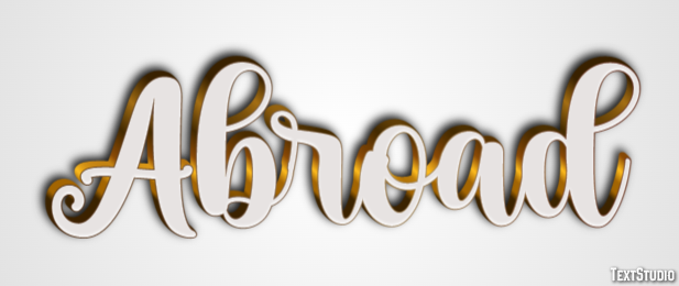 Abroad Text Effect