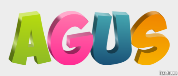 Agus Effet de texte