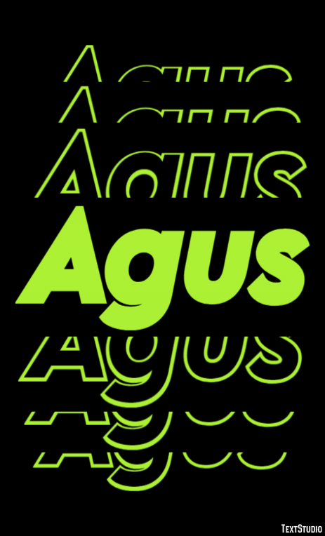 Agus Эффект текста