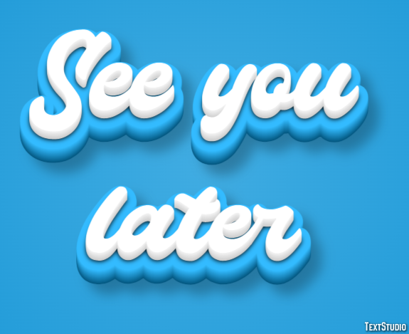 See you later Text Effect
