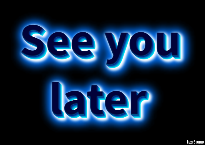 See you later Text Effect