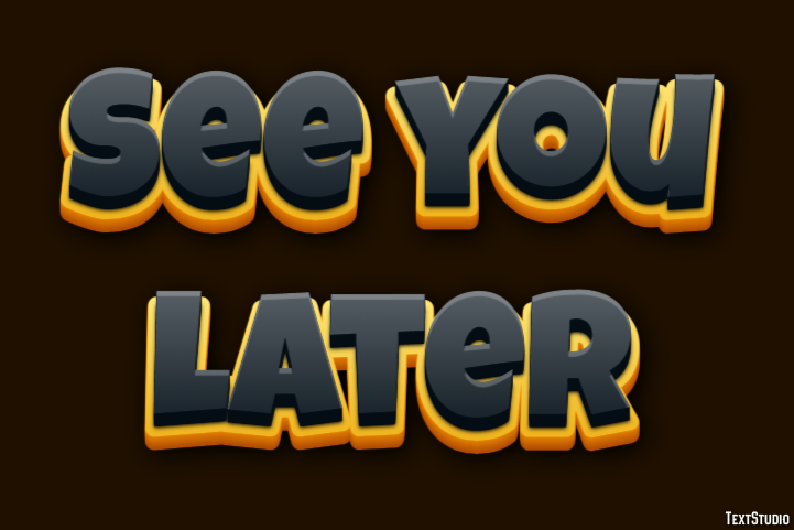 See you later Text Effect