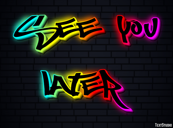 See you later Text Effect