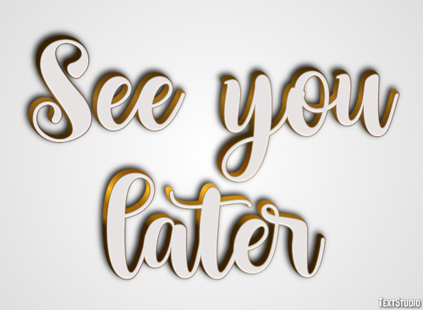 See you later Text Effect
