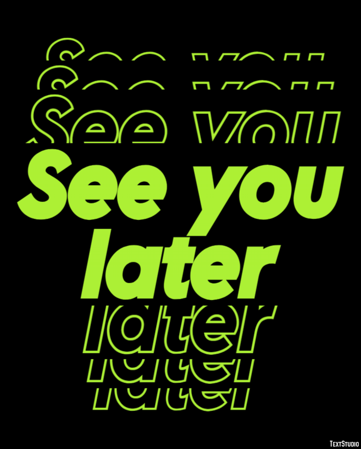 See you later Text Effect