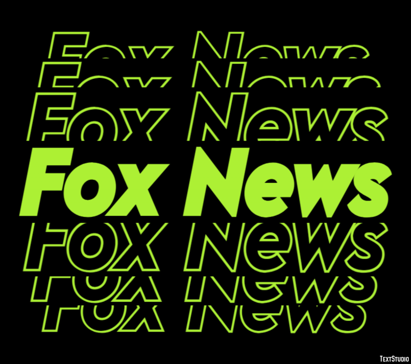 Fox News テキスト効果