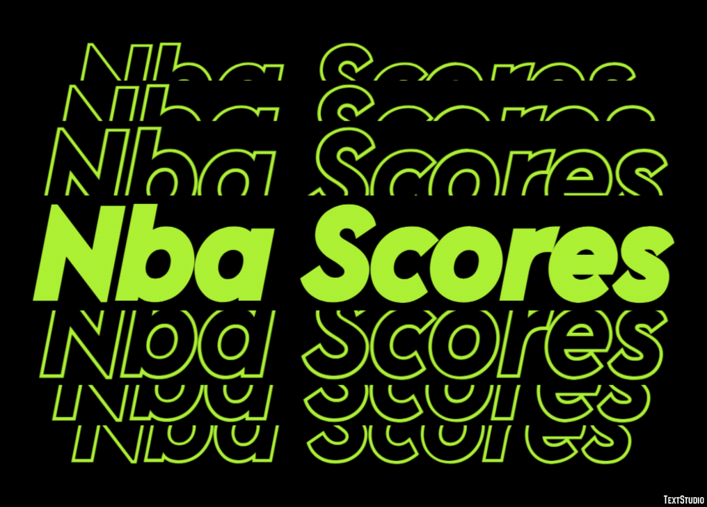Nba Scores Effet de Texte