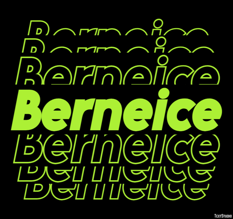 Berneice Efecto de Texto