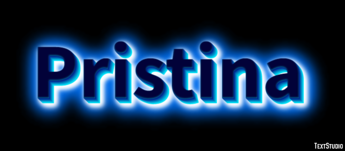 Pristina Effetto testo