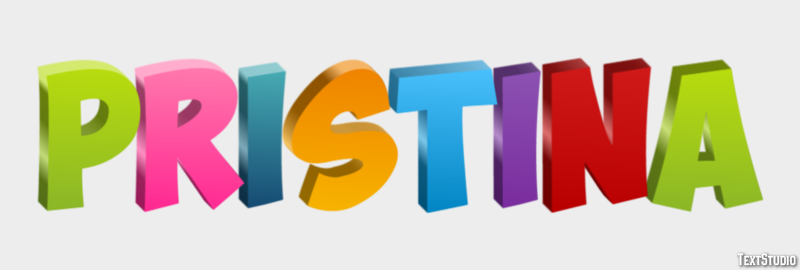 Pristina Effetto testo